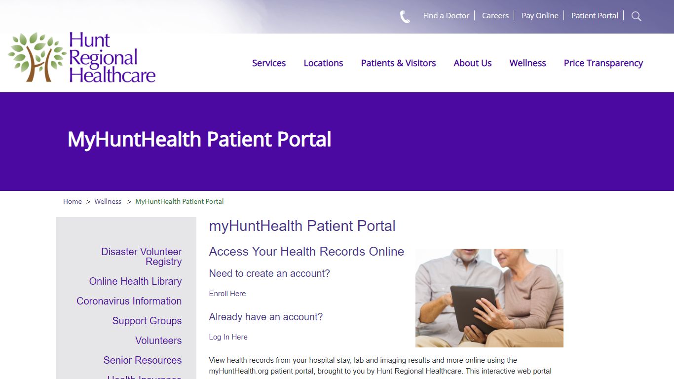 MyHuntHealth Patient Portal | Hunt Regional